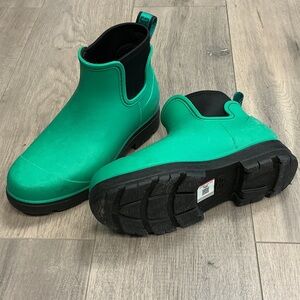 UGG women Green Rain Boots